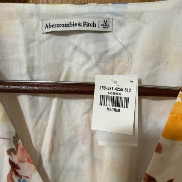 Abercrombie & Fitch Floral Maxi Dress - White and Yellow - Picture 5 of 8